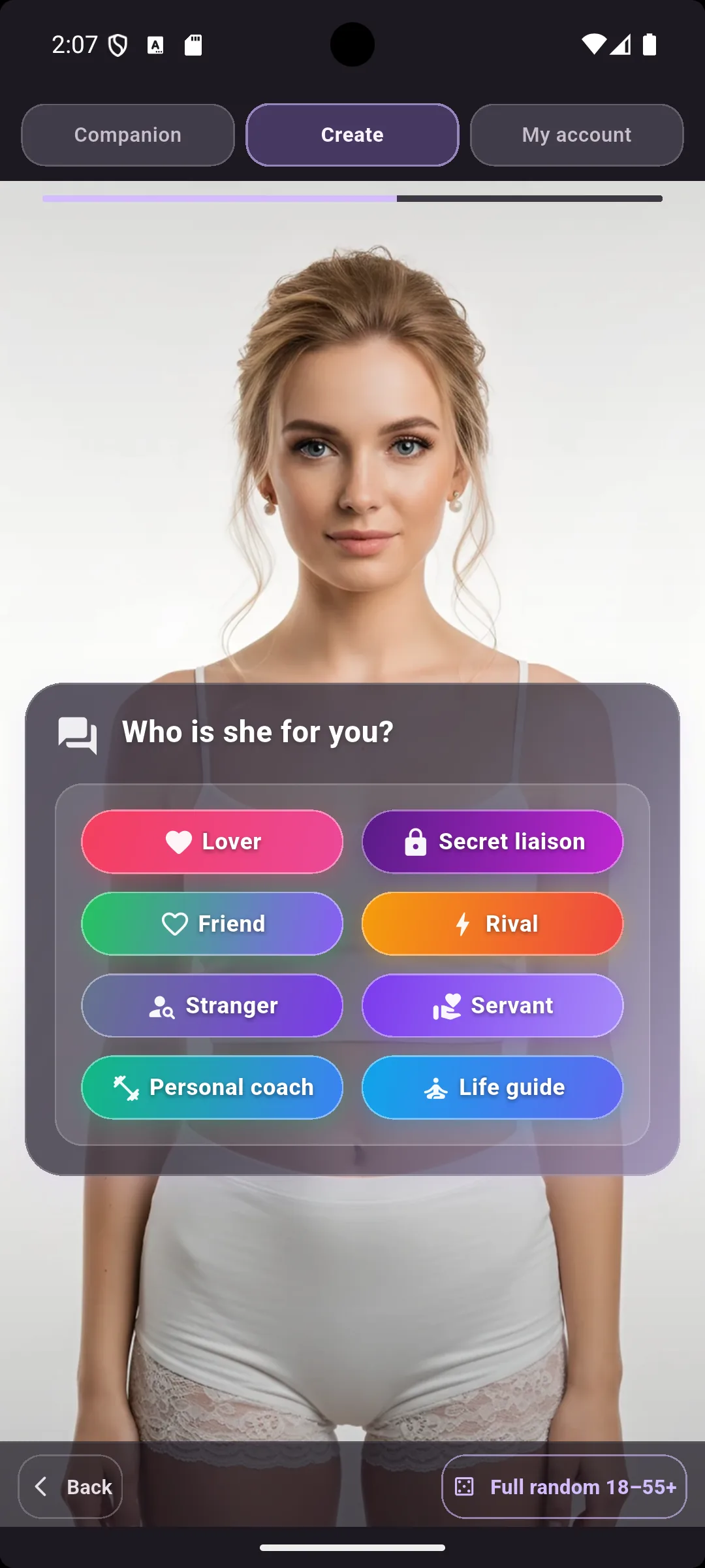 Climaxoid 8 roleplay roles: romantic, casual, creative and more