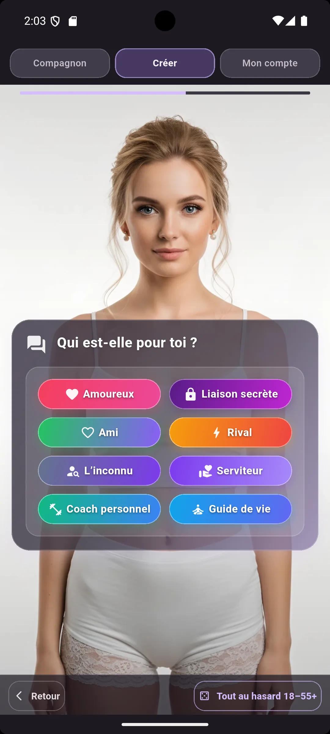 Climaxoid 8 rôles roleplay : romantique, décontracté, créatif