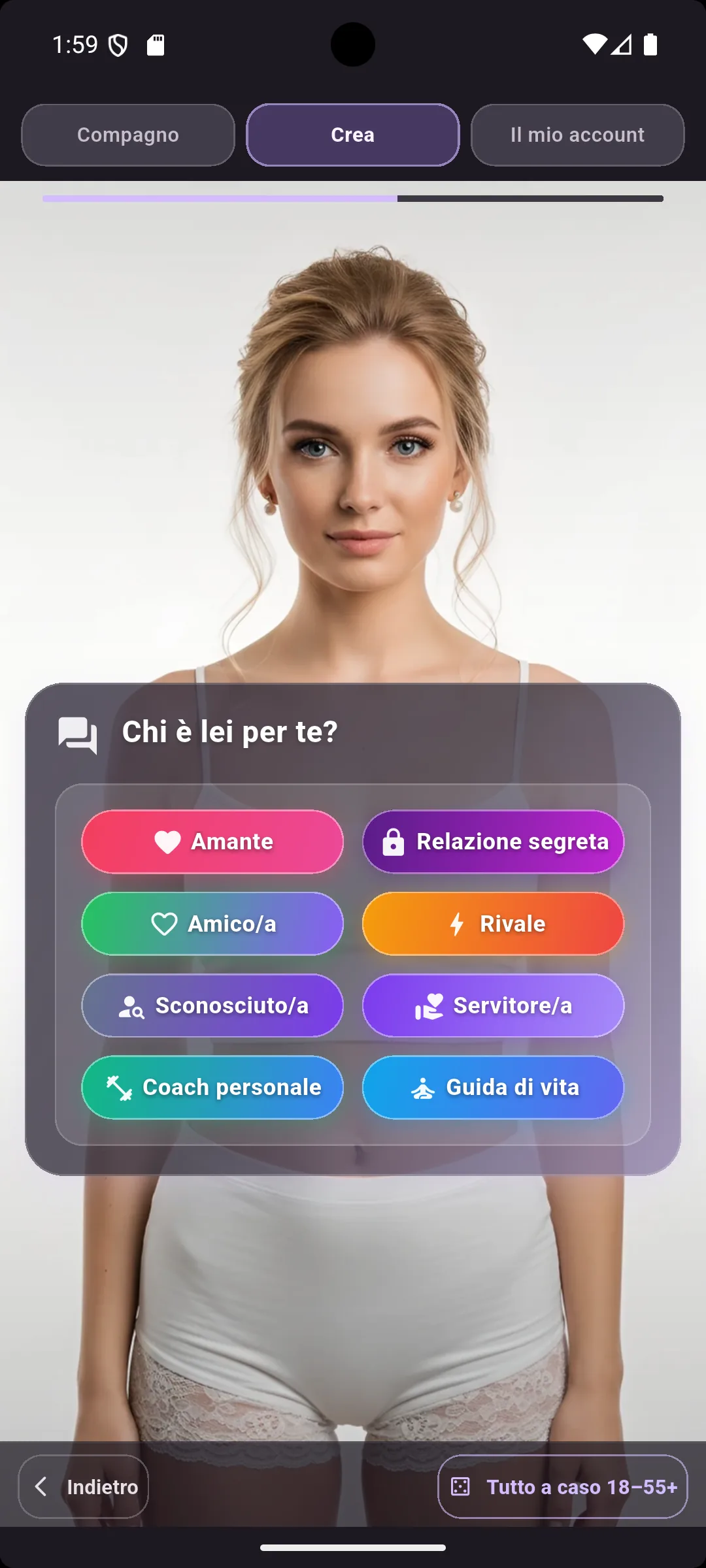 Climaxoid 8 ruoli roleplay: romantico, casual, creativo